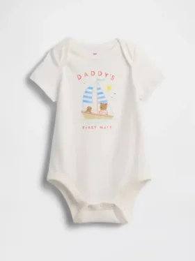 Body con diseño gráfico de algodón orgánico «Baby First Favorites»