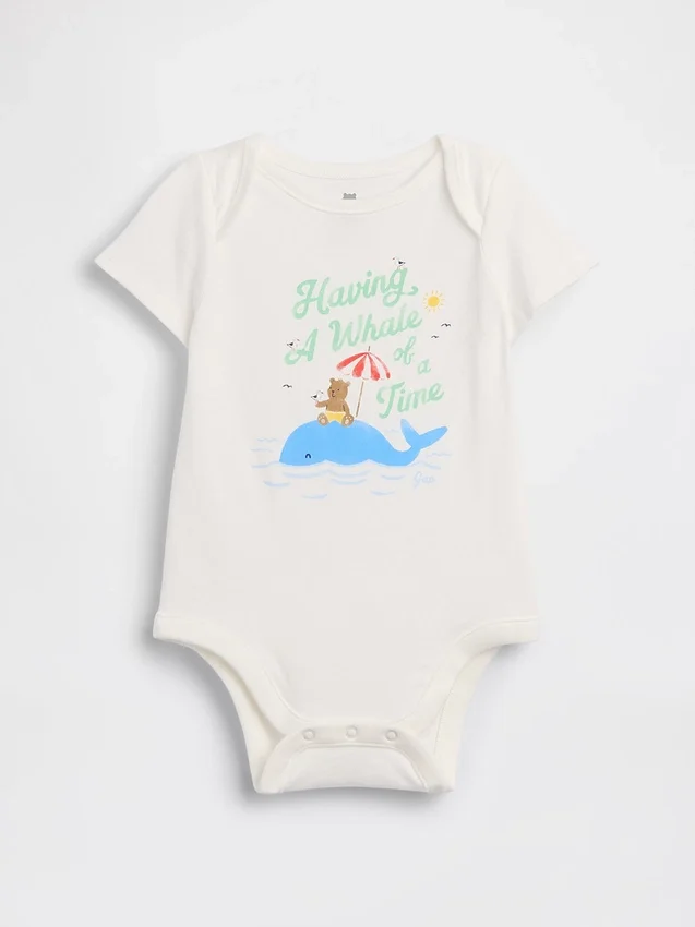 Body con diseño gráfico de algodón orgánico «Baby First Favorites»
