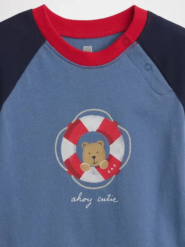 Body con diseño gráfico de algodón orgánico «Baby First Favorites»