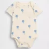 Body de algodón orgánico con estampado para bebé