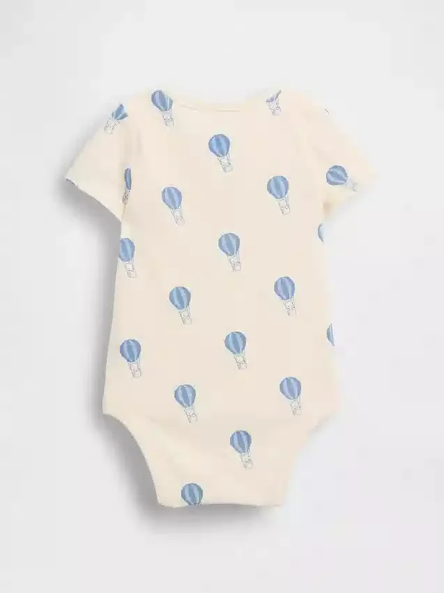 Body de algodón orgánico con estampado para bebé