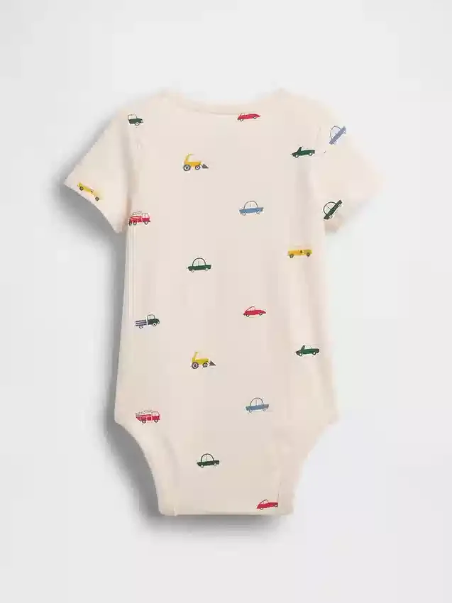 Body de algodón orgánico con estampado para bebé