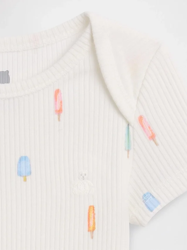 Body de canalé fino «Baby First Favorites»