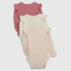 Body de canalé fino «Baby First Favorites» (paquete de 3)