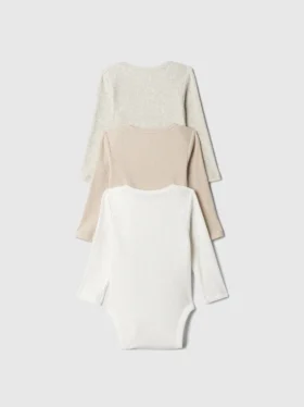 Body de canalé fino «Baby First Favorites» (paquete de 3)