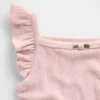 Body sin mangas de punto pointelle acanalado para bebé