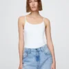 Body tipo camisola con tanga de tejido de punto tupido