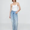Body tipo camisola con tanga de tejido de punto tupido