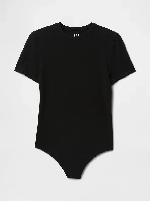 Body tipo tanga de jersey de punto tupido