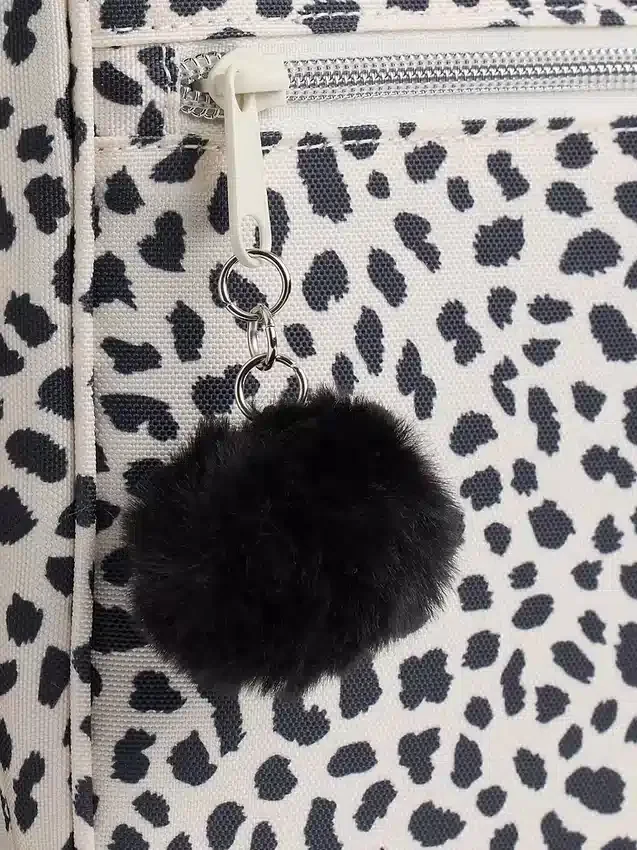 Bolsa para el almuerzo infantil con estampado de leopardo