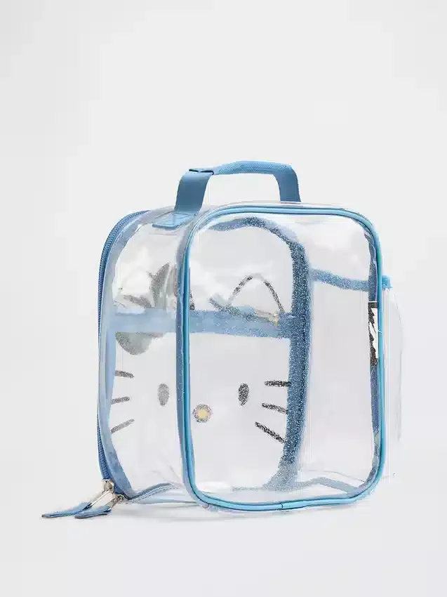 Bolsa transparente para el almuerzo de Hello Kitty para niños