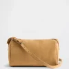 Bolso tipo barril de gamuza vegana