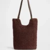 Bolso tipo tote de crochet