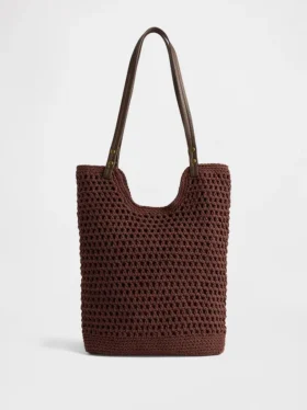 Bolso tipo tote de crochet