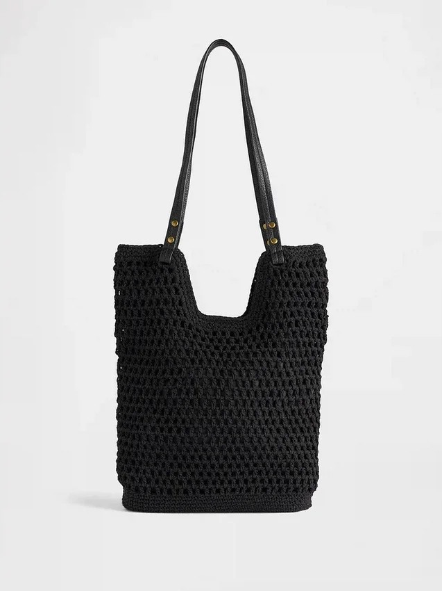 Bolso tipo tote de crochet
