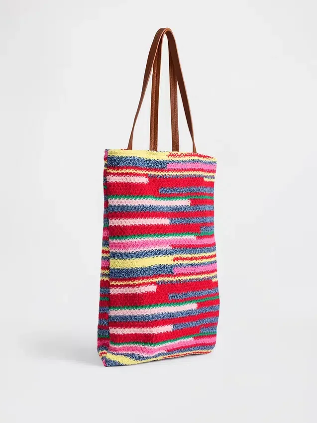 Bolso tipo tote de crochet