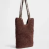 Bolso tipo tote de crochet