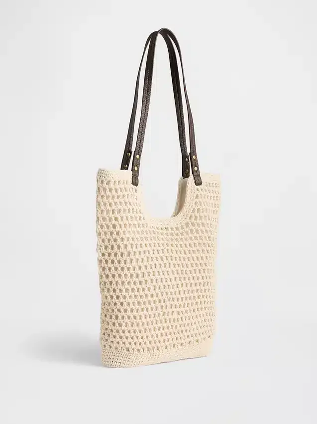 Bolso tipo tote de crochet
