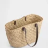 Bolso tipo tote de paja