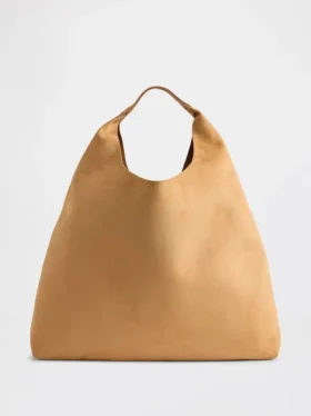 Bolso tote holgado de gamuza vegana