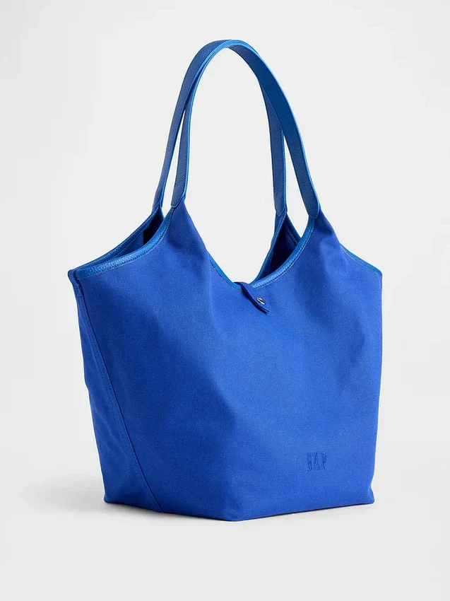 Bolso tote holgado de lona