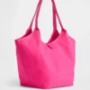 Bolso tote holgado de lona