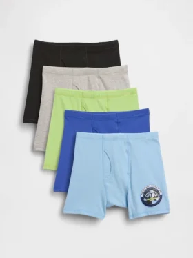 Boxers de algodón orgánico elástico para niños de Star Wars (paquete de 5)