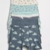 Boxers de algodón orgánico elástico para niños (paquete de 5)