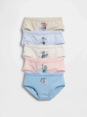 Braguitas de algodón orgánico elástico para niños pequeños de GAP × Disney (paquete de 5)