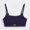 Bralette con logotipo de algodón orgánico elástico