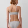 Bralette de algodón orgánico elástico