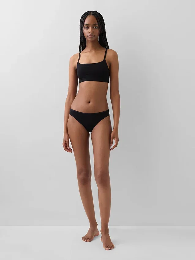 Bralette de algodón orgánico elástico
