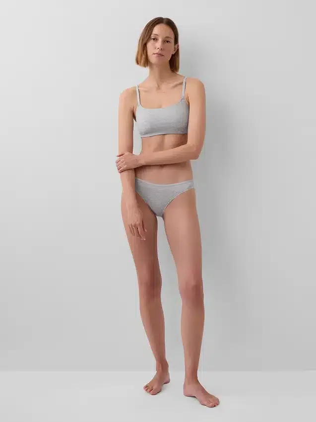 Bralette de algodón orgánico elástico