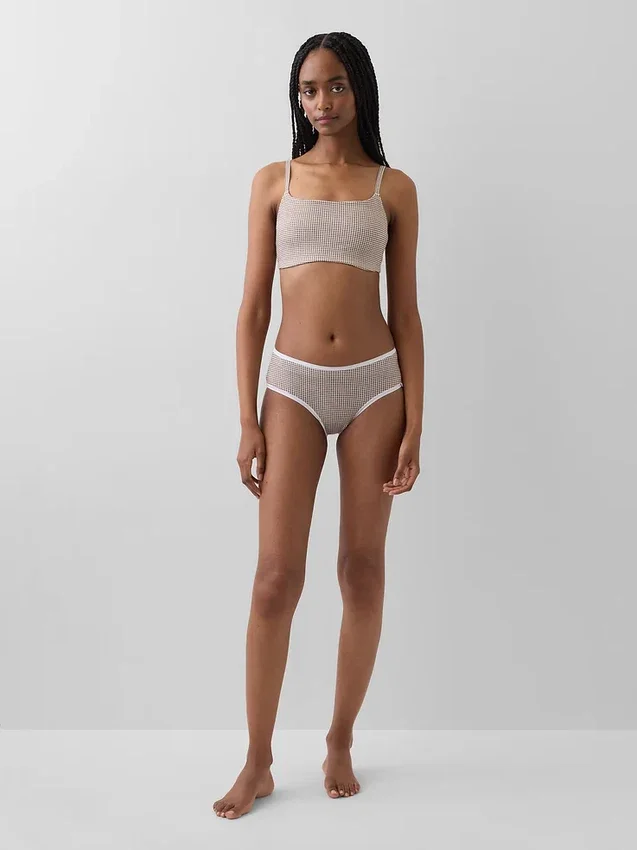 Bralette de algodón orgánico elástico