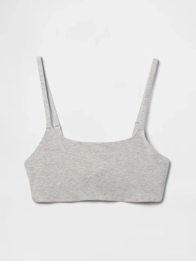 Bralette de algodón orgánico elástico