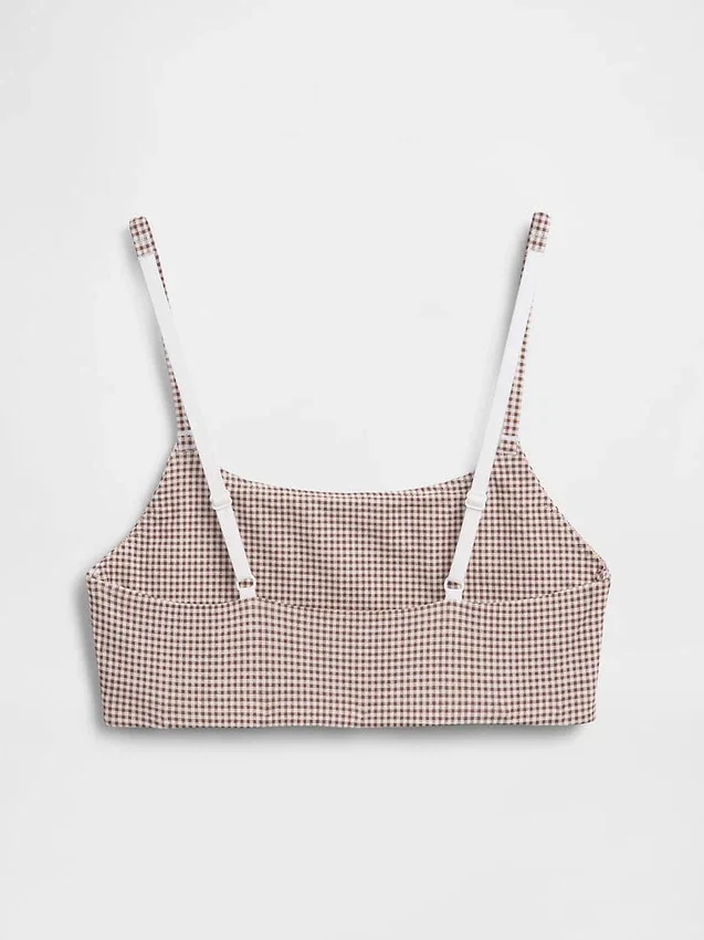 Bralette de algodón orgánico elástico