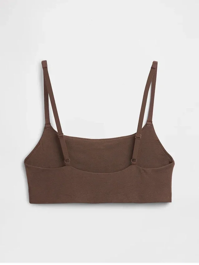 Bralette de algodón orgánico elástico