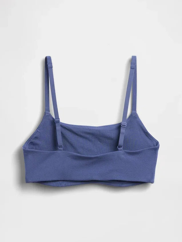 Bralette de algodón orgánico elástico