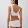 Bralette de algodón orgánico elástico con el Gap Logo