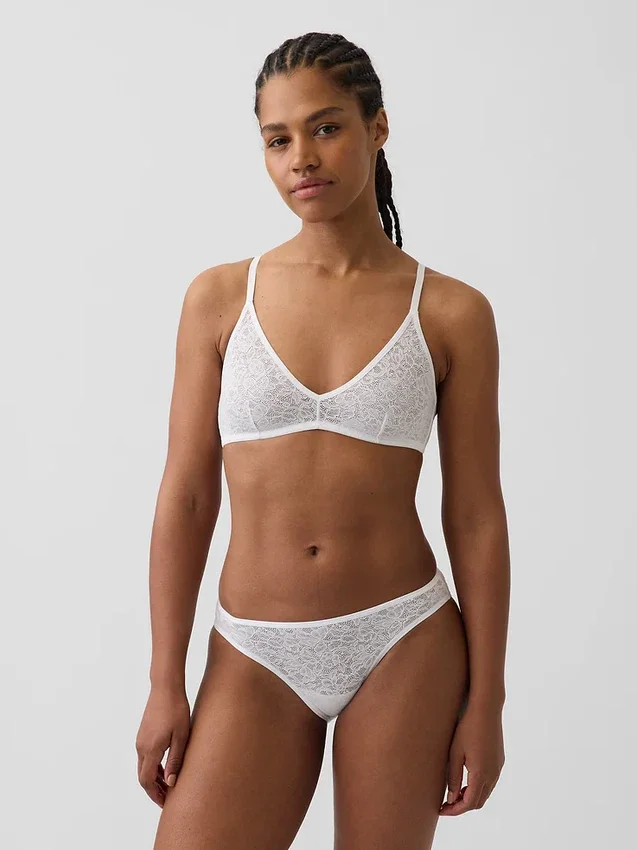 Bralette de encaje Madesoft con escote profundo