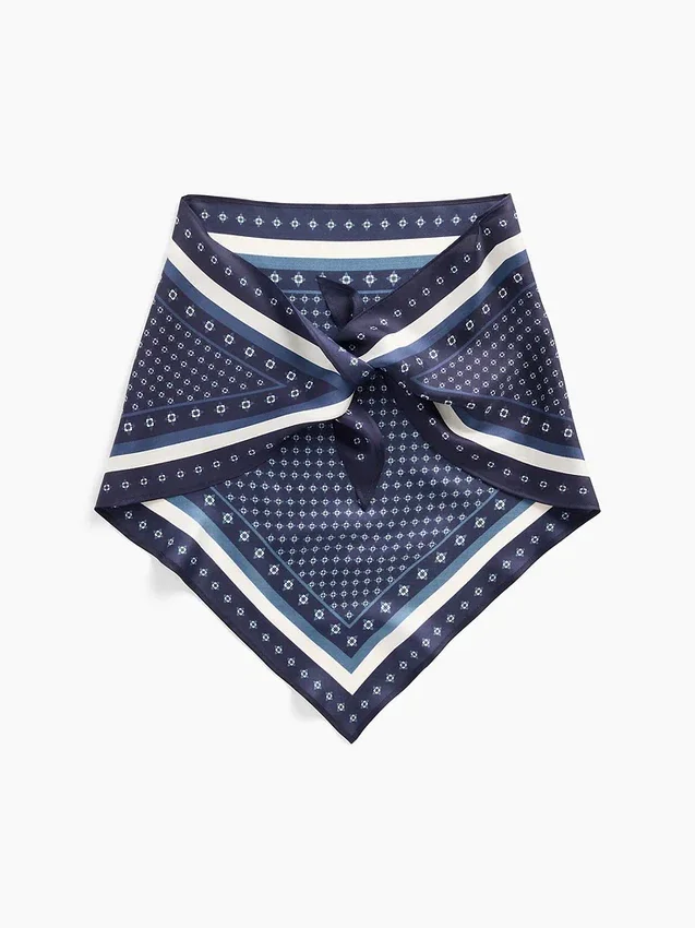 Bufanda triangular extragrande 100 % seda