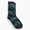 Calcetines cortos con logotipo y rayas de rugby
