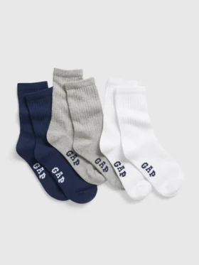 Calcetines cortos para niños (paquete de 3)