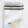 Calcetines de cuello alto con estampado floral