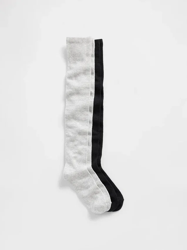 Calcetines hasta la rodilla para niños (paquete de 2)