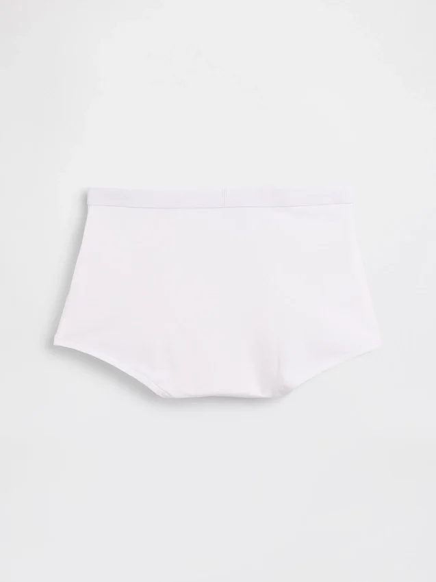 Calzoncillos cortos de cintura alta de algodón orgánico elástico