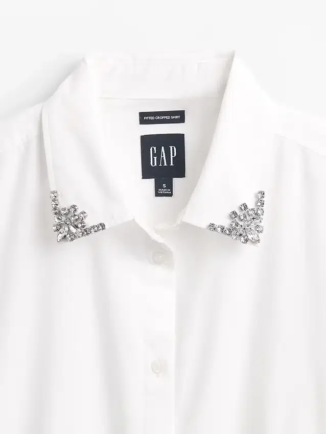 Camisa ajustada corta de algodón orgánico