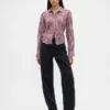 Camisa ajustada de franela a cuadros