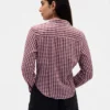 Camisa ajustada de franela a cuadros