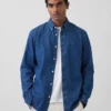 Camisa de mezclilla con bolsillos